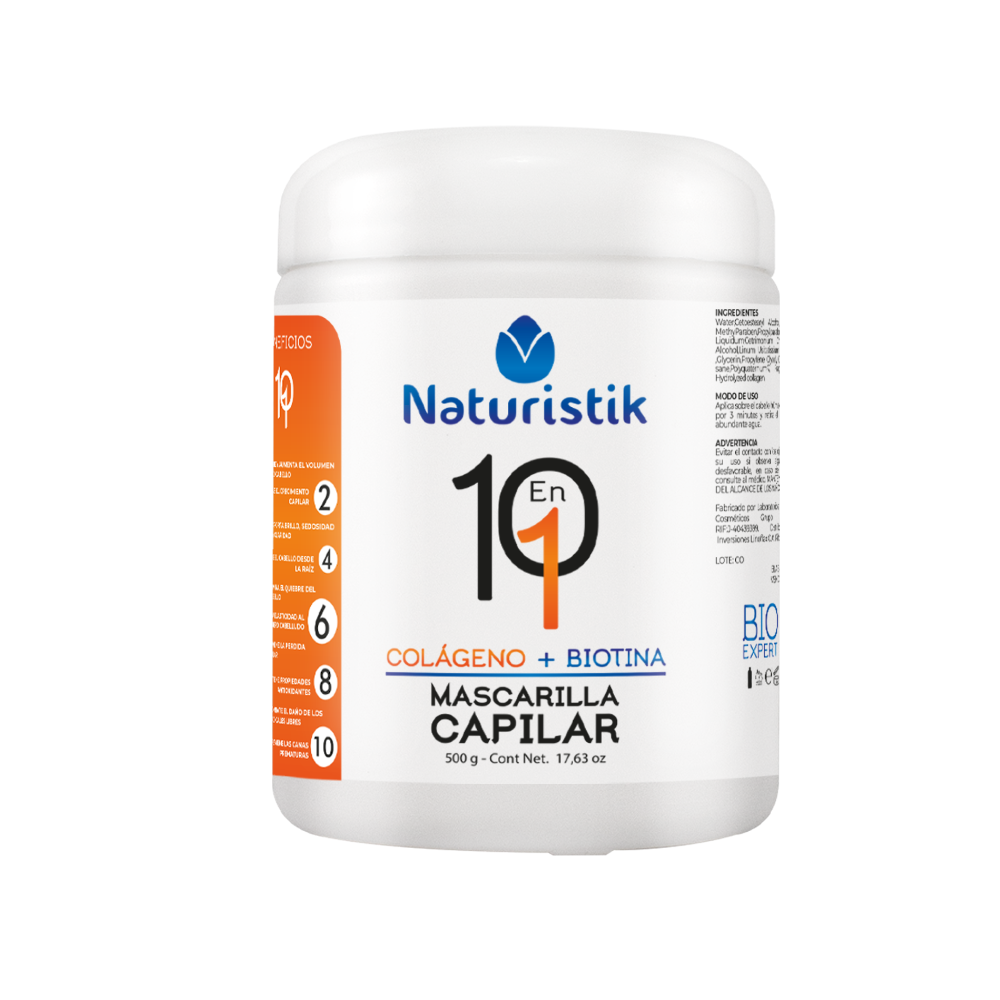 Mascarilla Colágeno + Biotina naturistik 500ml