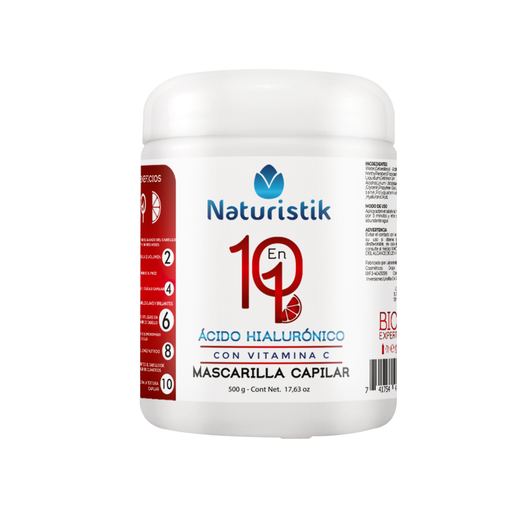 Mascarilla Acido Hialuronico naturistik 500ml