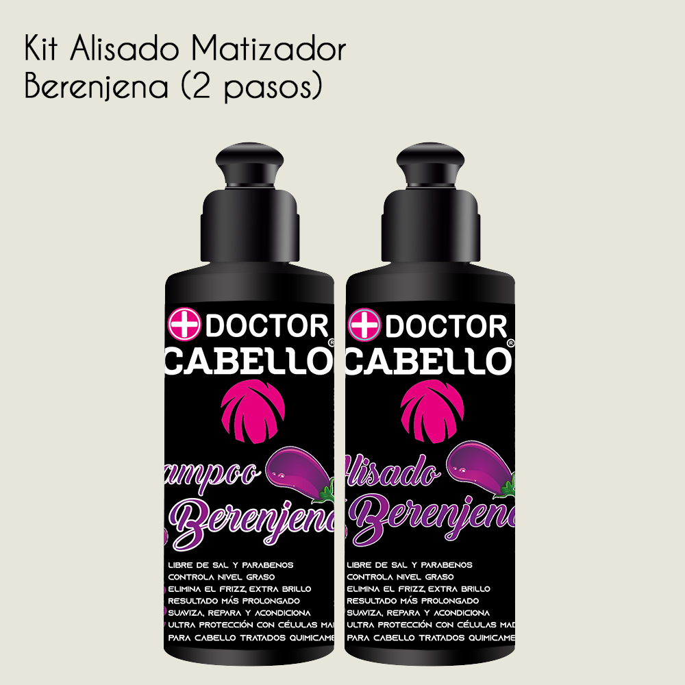 Combo Alisado Matizador Berenjena (Paso 1 y paso 2)