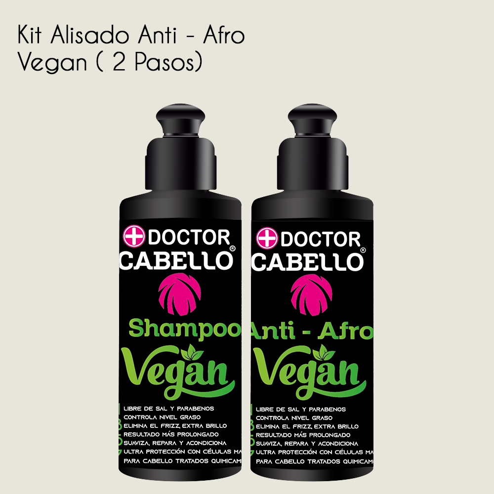 Combo Alisado Anti Afro Vegano (Paso 1 y paso 2)
